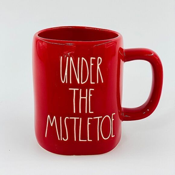 Rae Dunn Red Under the Mistletoe Mug - Picture 6 of 10